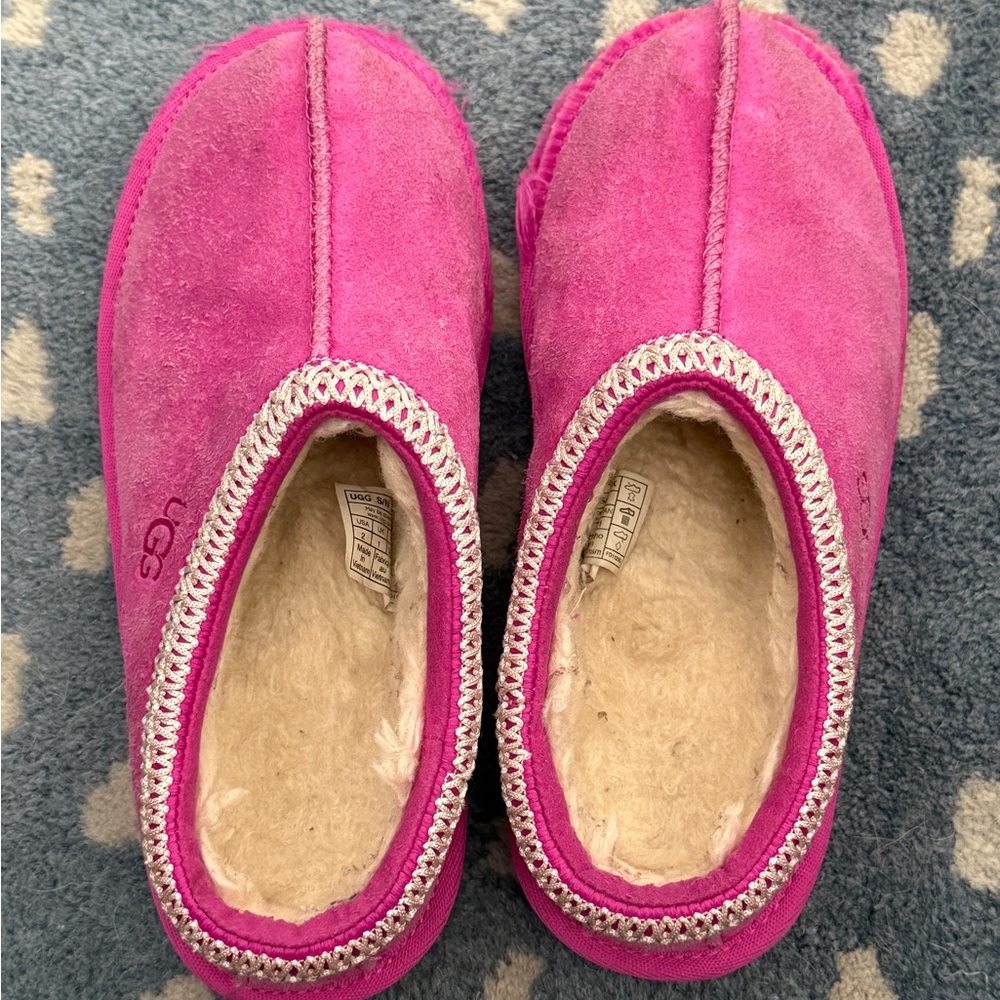 UGG | Kids Tasman II Slippers In Rock Rose Pink Size 2